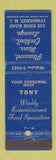 Matchbook Cover - Pleasant Horn Cocktail Lounge Lyndhurst NJ WEAR