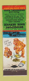 Matchbook Cover - Bridgeport Shoe Service WA low phone # WEAR