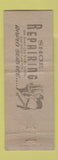 Matchbook Cover - Bridgeport Shoe Service WA low phone # WEAR