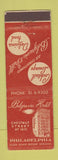 Matchbook Cover - Belgravia Hotel Philadelphia PA