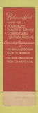 Matchbook Cover - Belgravia Hotel Philadelphia PA