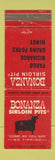Matchbook Cover - Bonanza Sirloin Pit Fargo Bismarck Minot Grand Forks ND