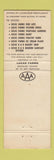 Matchbook Cover - Lucas Farms Meat Packing Mesquite TX