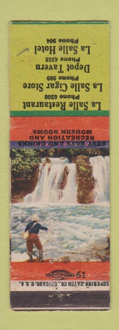 Matchbook Cover - La Salle Restaurant Cigars Hotel Pueblo Colroado WEAR