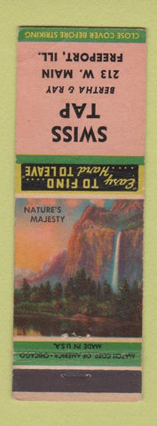 Matchbook Cover - Swiss Tap Freeport IL