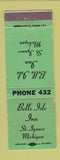 Matchbook Cover - Blue Isle Inn St Ignace MI WEAR