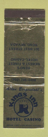 Matchbook Cover - Kings Inn Hotel Casino Reno NV WEAR