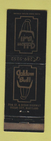 Matchbook Cover - Golden Bull Restaurant Ocean City MD WEAR