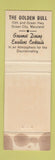Matchbook Cover - Golden Bull Restaurant Ocean City MD WEAR