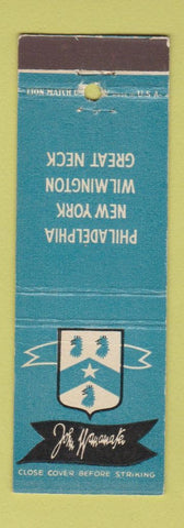 Matchbook Cover - John Wannamaker Stores Philadelphia New York City