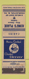 Matchbook Cover - King's Place Restaurant Charleston WV WORN