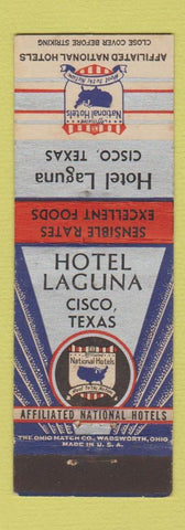 Matchbook Cover - Hotel Laguna Cisco TX