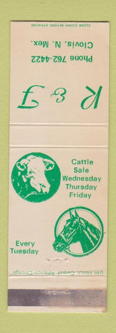 Matchbook Cover - R&F Restaurant Clovis NM WEAR