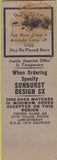Matchbook Cover - Burt Jarvis oil gas Spokane WA SAMPLE