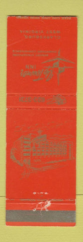 Matchbook Cover - Uptowner Inn Clarksburg WV WEAR ORANGE