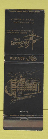 Matchbook Cover - Uptowner Inn Clarksburg WV WEAR BLACK