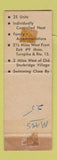 Matchbook Cover - Bay Path Motel Cottages Fiskdale MA WEAR