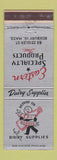 Matchbook Cover - Eastern Specialty Dairy Supply Roxbury MA