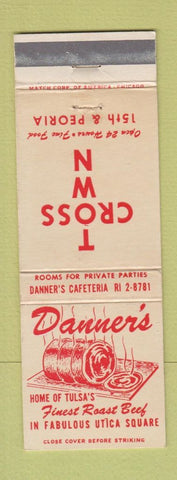 Matchbook Cover - Danner's Restaurant Roast Beef Tulsa OK