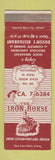 Matchbook Cover - The Iron Horse Portland OR Union Station train
