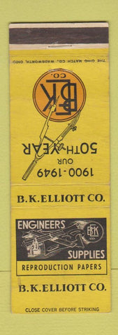 Matchbook Cover - BK Elliott Engineers Supply Paper 1949