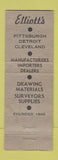 Matchbook Cover - BK Elliott Engineers Supply Paper 1949