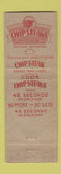 Matchbook Cover - Chip Steaks Keystone Pittsburgh PA hamburger WEAR