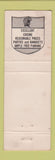 Matchbook Cover - Black Baron Fairfax Annandale VA