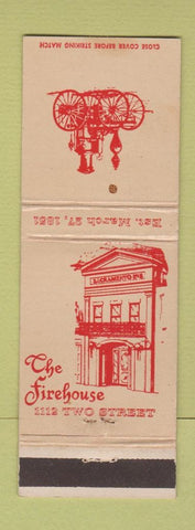 Matchbook Cover - The Firehouse Sacramento CA WEAR
