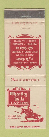 Matchbook Cover - Wheatley Hills Tavern Westbury LI NY WEAR