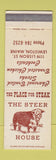 Matchbook Cover - The Steer House Lewiston ME