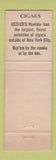 Matchbook Cover - Keeler's Restaurant Albany NY WEAR