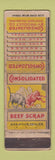 Matchbook Cover - Consolidated Beef Philadelphia PA UNIVERSAL LONG WORN