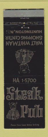 Matchbook Cover - Steak Pub Huntington NY WEAR