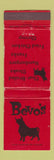 Matchbook Cover - Bevo's Restaurant WEAR