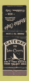 Matchbook Cover - Noble's Cafe Middletown CA WORN BLACK