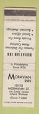 Matchbook Cover - Moravian Inn Philadelphia PA WEAR
