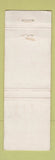 Matchbook Cover - Moravian Inn Philadelphia PA WEAR
