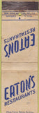 Matchbook Cover - Eaton's Restaurants King Midas WEAR