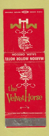 Matchbook Cover - Marion Motor Hotel Salem OR WEAR