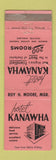 Matchbook Cover - Hotel Kanawha Charleston WV WEAR