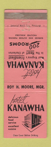 Matchbook Cover - Hotel Kanawha Charleston WV WEAR