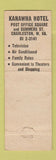 Matchbook Cover - Hotel Kanawha Charleston WV WEAR