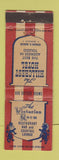 Matchbook Cover - Hillcrest Hotel Toledo OH Victorian Room WEAR