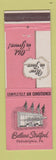 Matchbook Cover - Bellevue Stratford Hotel Philadelphia PA