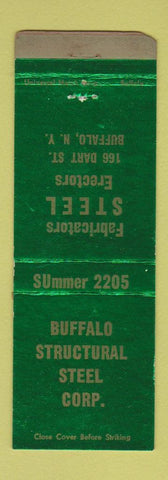 Matchbook Cover - Buffalo Structural Steel NY WEAR