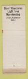 Matchbook Cover - Buffalo Structural Steel NY WEAR