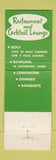 Matchbook Cover - Sportsman Country Club Northbrook IL