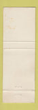 Matchbook Cover - pinup BLANK WEAR