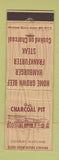 Matchbook Cover - Hotel Charcoal Pit Salisbury MD WEAR
